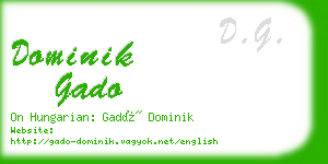 dominik gado business card